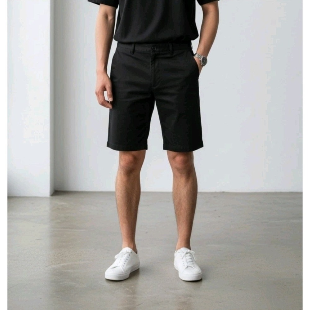 Dockers NWT Black Mens Shorts size 36/38 uniform or work